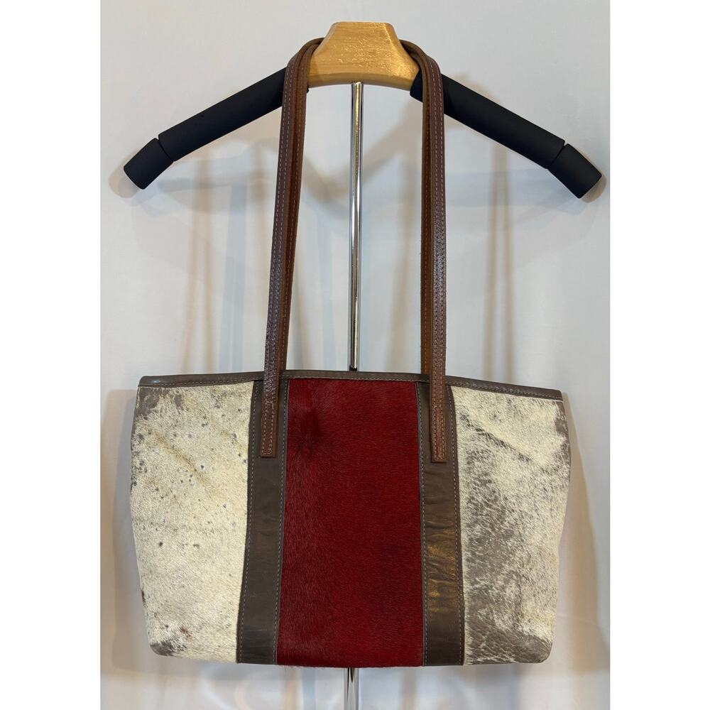 🔥SALE🔥 Western Leather & Cowhide Tote – Made in USA